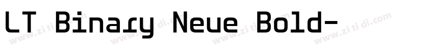 LT Binary Neue Bold字体转换